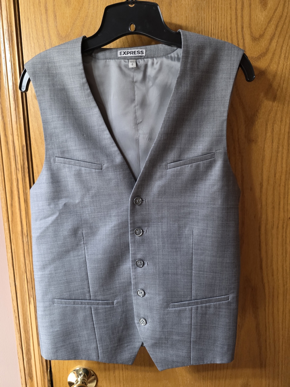 Express Men's Gray Dress Vest